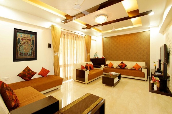 living room interior design in pune